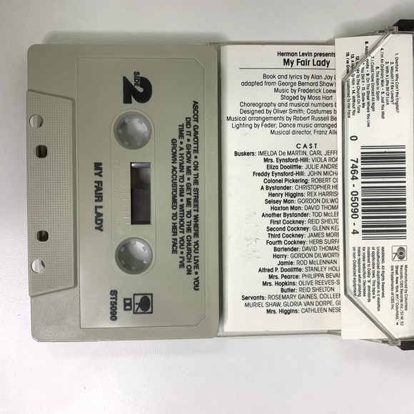 My Fair Lady Cassette Tape Original 1956 Broadway Musical Cast Julie Andrews EUC - Picture 5 of 7